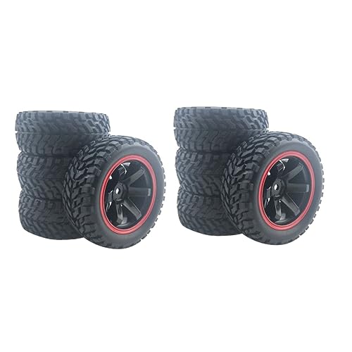 Reinscer 2X für Rallye Auto 1:10 75 mm Gummi Reifen und Felgen für 94123 RC Im MaßStab 1:10 Auf Straßen Auto von Reinscer