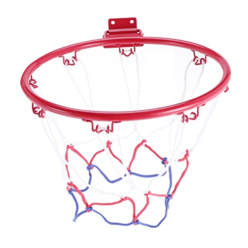 Reinscer 32Cm Wand Netz Metall Felge HäNgender Korb Basket Ball Wand mit Schrauben Indoor AußEn Sport von Reinscer