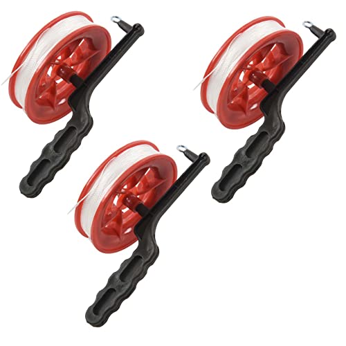 Reinscer 3X 100 M Verdrehte Schnur Rot Kunststoff Kite Reel Winder von Reinscer