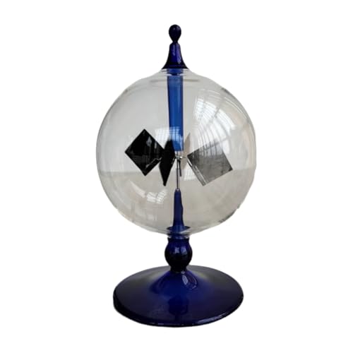 Reinscer 4 Flügel Rotierende Glaswindmühle Solarbetrieben Crookes Radiometer Lichtmühle/Pädagogisches Lehrmittel A von Reinscer