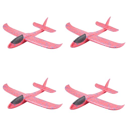 Reinscer 4 Stueck EPP-Schaum-Handwurf-Flugzeug Im Freien Starten Segelflugzeug-Flugzeug-Kind-Geschenk-Spielzeug 34.5 x 32 x 7.8cm von Reinscer