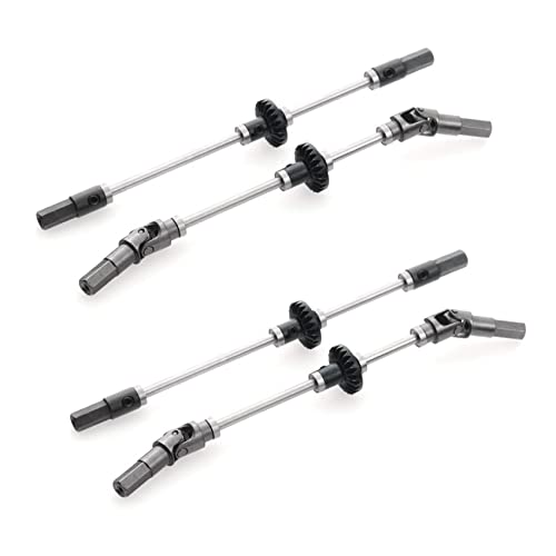 Reinscer 4-Teilige Vorder und Achs Welle für MN D90 D91 D96 MN-90 MN99S 1/12 RC Auto Upgrade Teile ZubehöR von Reinscer