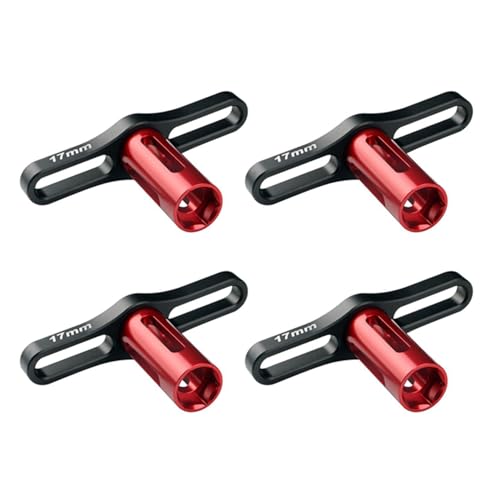 Reinscer 4X Metall 17MM Rad Muttern Hülse Sechskant Schlüssel Werkzeug für 1: 8 Offroad RC Auto Lastwagen Summit E- von Reinscer
