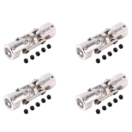 Reinscer 4X Rc Doppel Universal Gelenk Kardan Gelenk Gimbal Kupplungen mit Schraube, 5 X 5 mm Reinscer 4X Rc Doppel Universal Gelenk Kardan Gelenk Gimbal Kupplungen mit Schraube, 5 X 5 mm von Reinscer