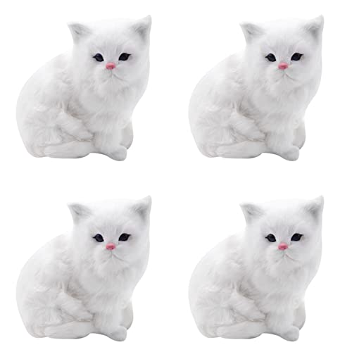 Reinscer 4X Realistische Süße Simulation Gefüllte Plüsch Weiße Persische Katzen Spielzeug Katze Puppen Tisch Kinder Mädchen Reinscer 4X Realistische Süße Simulation Gefüllte Plüsch Weiße Persische Katzen Spielzeug Katze Puppen Tisch Kinder Mädchen von Reinscer