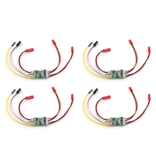 Reinscer 4X -Wege-Bidirektionaler 5A ESC Brushed Speed Controller Dual Way ESC 2S-3S Lipo für RC-Modellauto-Bootstank-Ersatzteile von Reinscer