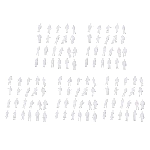 Reinscer 500 Stueck HO Massstab 1 : 100 Weisse Zug Modell Figuren Zug Figuren von Reinscer