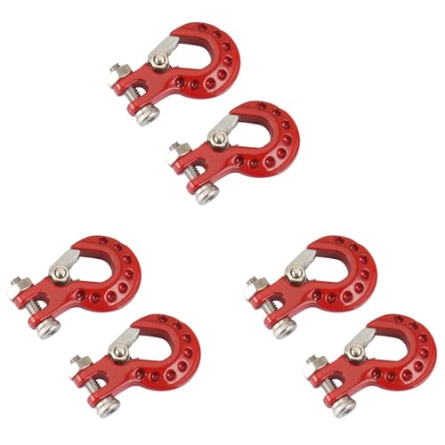 Reinscer 6 StüCke Metall Anhängerhaken Windenhaken Dekoration für 1/10 RC Crawler Auto Axial SCX10 TRX4 D90 Upgrade Teile,1 Reinscer 6 StüCke Metall Anhängerhaken Windenhaken Dekoration für 1/10 RC Crawler Auto Axial SCX10 TRX4 D90 Upgrade Teile,1 von Reinscer