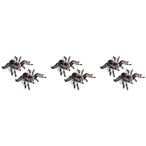 Reinscer 6 Stück 9,5cm Groß Gefälschte Realistische Spinne Insekten Modell Spielzeug Spaß Halloween Unheimlich Stütze von Reinscer