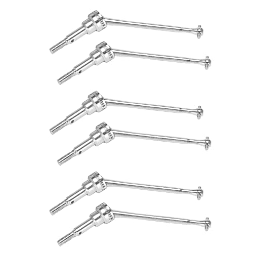 Reinscer 6 Stücke Metall Vordere Antriebswelle CVD 0090 für 12428 12423 1/12 RC Auto Crawler Kurzen Kurs Upgrade Teile von Reinscer