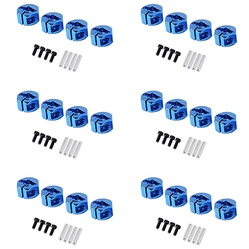 Reinscer 6X Blau Rc Metall 7,0 Rad Hex 12mm Stick mit Stift Schraube für Rc Auto von Reinscer