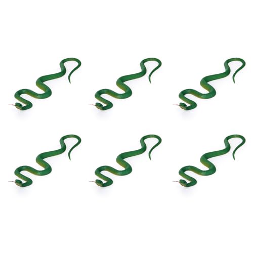 Reinscer 6X Simulation Plüschtier Schlange Simulation Snake Rubber Tip Toy -Grün von Reinscer