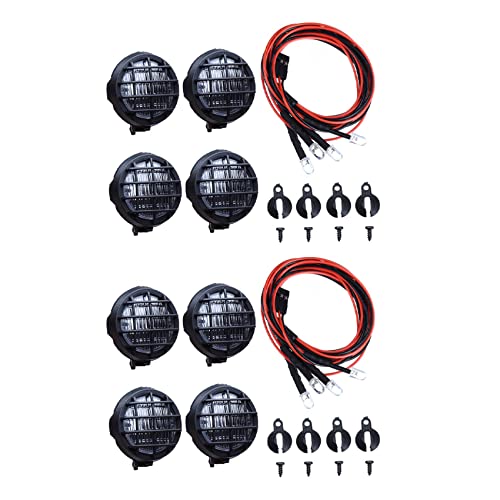 Reinscer 8 Led Licht mit Lampen Schirm für 1/10 Rc Crawler ZubehöR Rc Auto Teile C von Reinscer