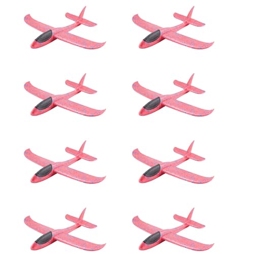 Reinscer 8 Stueck EPP-Schaum-Handwurf-Flugzeug im Freien Starten Segelflugzeug-Flugzeug-Kind-Geschenk-Spielzeug 34.5 X 32 X 7.8cm Interessante Spielwaren von Reinscer