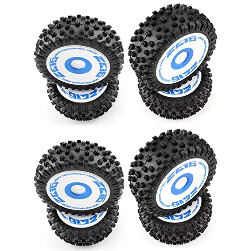 Reinscer 8 Stücke Vorder und Reifen Radreifen für 124017 1/12 RC Auto Upgrade Teile Teil Zubehör von Reinscer