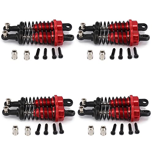 Reinscer 8 Stücke öL Einstellbare 65mm StoßDäMpfer DäMpfer für Rc Auto 1/18 A959 A969 A979 K929, Rot Reinscer 8 Stücke öL Einstellbare 65mm StoßDäMpfer DäMpfer für Rc Auto 1/18 A959 A969 A979 K929, Rot von Reinscer