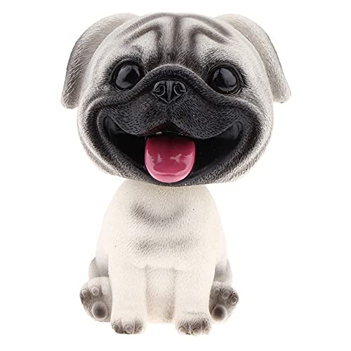 Reinscer Harz Netter Wackel Kopf Hund Wippender Kopf Welpen Figur Spielzeug Hause Hause/Auto Armaturenbrett für Auto Fahrzeug Dekoration - Mops Reinscer Harz Netter Wackel Kopf Hund Wippender Kopf Welpen Figur Spielzeug Hause Hause/Auto Armaturenbrett für Auto Fahrzeug Dekoration - Mops von Reinscer