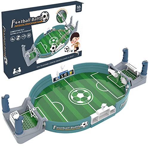 Relax love Mini Tischkicker,Tischfußballspiele Desktop Interaktives Spielzeug Tisch Fußball Kit Eltern Kind Fußballspielzeug Slingshot Spielzeug Tischspiele Fußbal für 3+ Kinder und Erwachsene von Relax love