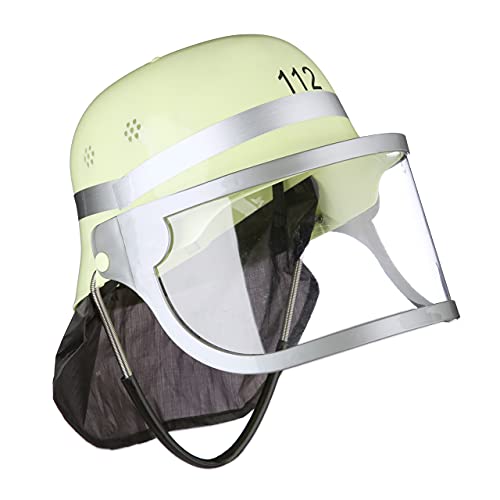 Relaxdays 10021335 Feuerwehrhelm Kinder, verstellbar, klappbares Visier, Nackentuch, Feuerwehr, HxBxT: 24,5 x 22,5 x 28 cm, gelb Relaxdays 10021335 Feuerwehrhelm Kinder, verstellbar, klappbares Visier, Nackentuch, Feuerwehr, HxBxT: 24,5 x 22,5 x 28 cm, gelb von Relaxdays