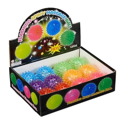 Relaxdays 10024328 LED Igelball, 12er Set, mit Noppen, leuchtender Flummi, Blinkender Stachelball, Ø 6,5 cm, Pack Relaxdays 10024328 LED Igelball, 12er Set, mit Noppen, leuchtender Flummi, Blinkender Stachelball, Ø 6,5 cm, Pack von Relaxdays