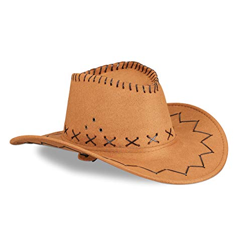 Relaxdays 10024992_93 Cowboyhut Fasching, Westernhut, für Erwachsene, im Westernstyle, Karneval, mit Kopfband, Faschingshut, braun, Unisex, 16 x 35.5 x 39 cm Relaxdays 10024992_93 Cowboyhut Fasching, Westernhut, für Erwachsene, im Westernstyle, Karneval, mit Kopfband, Faschingshut, braun, Unisex, 16 x 35.5 x 39 cm von Relaxdays