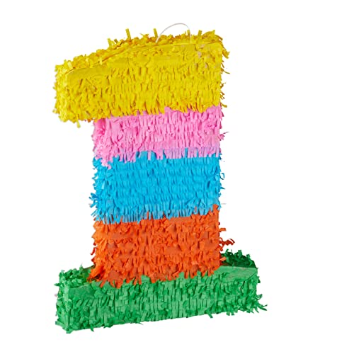 Relaxdays 10025189_903 Birthday Number Anzahl Pinata Geburtstag, Zahl 1, zum Aufhängen, Kinder & Erwachsene, Papier, zum selbst Befüllen, Piñata, bunt Relaxdays 10025189_903 Birthday Number Anzahl Pinata Geburtstag, Zahl 1, zum Aufhängen, Kinder & Erwachsene, Papier, zum selbst Befüllen, Piñata, bunt von Relaxdays
