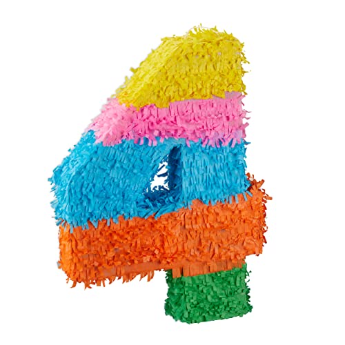 Relaxdays 10025189_906 Anzahl Pinata Geburtstag, Zahl 4, zum Aufhängen, Kinder & Erwachsene, Papier, zum selbst Befüllen, Piñata, bunt, 4 (EU) Relaxdays 10025189_906 Anzahl Pinata Geburtstag, Zahl 4, zum Aufhängen, Kinder & Erwachsene, Papier, zum selbst Befüllen, Piñata, bunt, 4 (EU) von Relaxdays