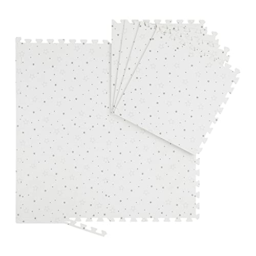 Relaxdays Puzzlematte Sterne, 8 Stück, EVA Schaumstoff, schadstofffrei, Baby & Kinder, Spielmatte, 50x50 cm, weiß/grau Relaxdays Puzzlematte Sterne, 8 Stück, EVA Schaumstoff, schadstofffrei, Baby & Kinder, Spielmatte, 50x50 cm, weiß/grau von Relaxdays