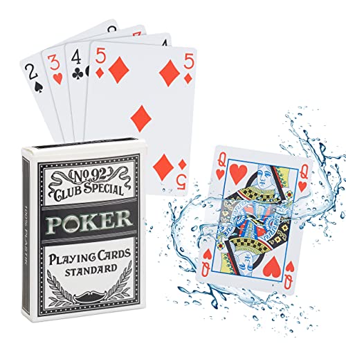 Relaxdays 4 x Pokerkarten Plastik im Set, wasserfestes Kartenspiel, reiß- & knickfest, 216 Karten, Texas Hold'em, Profi Pokerset Relaxdays 4 x Pokerkarten Plastik im Set, wasserfestes Kartenspiel, reiß- & knickfest, 216 Karten, Texas Hold'em, Profi Pokerset von Relaxdays