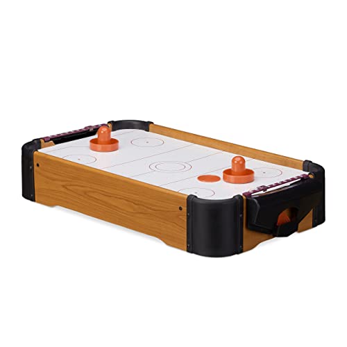 Relaxdays Airhockey Tischspiel, Tischairhockey mit Gebläse, Holz-Optik, inklusive Zubehör, B x T: 56 x 31 cm, braun Relaxdays Airhockey Tischspiel, Tischairhockey mit Gebläse, Holz-Optik, inklusive Zubehör, B x T: 56 x 31 cm, braun von Relaxdays
