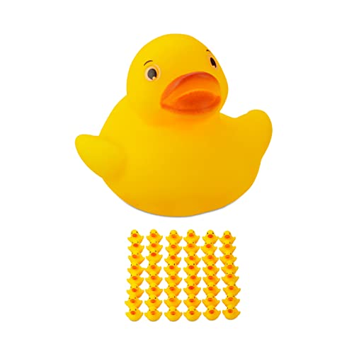 Relaxdays Badeente 3,5cm 48er Set, Quietscheentchen für Badewanne, Badespaß und Deko, Mitgebsel Kindergeburtstag, gelb Relaxdays Badeente 3,5cm 48er Set, Quietscheentchen für Badewanne, Badespaß und Deko, Mitgebsel Kindergeburtstag, gelb von Relaxdays