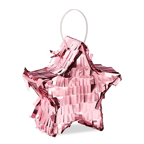 Relaxdays Mini Pinata Stern, befüllbare Piñata für Geburtstag, Partypinata, zum Aufhängen, HxBxT: 12 x 12 x 4 cm, rosa Relaxdays Mini Pinata Stern, befüllbare Piñata für Geburtstag, Partypinata, zum Aufhängen, HxBxT: 12 x 12 x 4 cm, rosa von Relaxdays