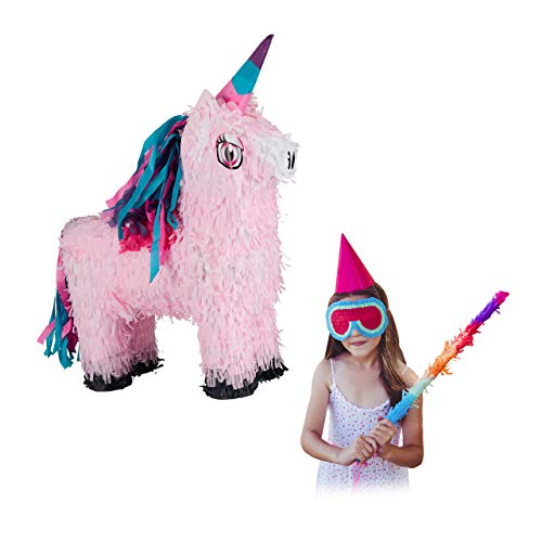 Relaxdays Pinata Einhorn, zum Aufhängen, Kinder, Mädchen, Geburtstag, Unicorn, zum selbst Befüllen, Piñata, rosa-pink, 1 Stück Relaxdays Pinata Einhorn, zum Aufhängen, Kinder, Mädchen, Geburtstag, Unicorn, zum selbst Befüllen, Piñata, rosa-pink, 1 Stück von Relaxdays