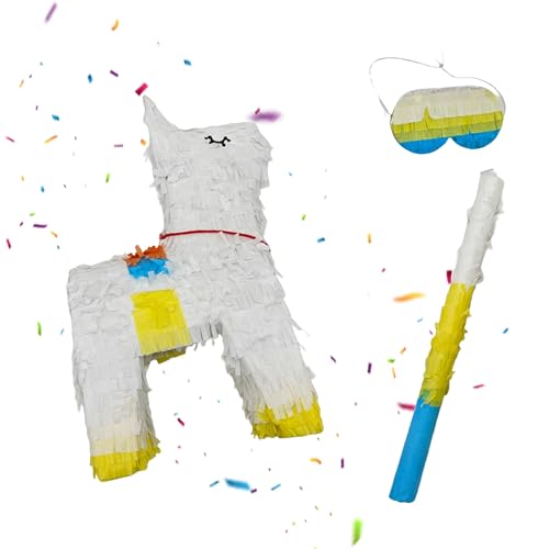 Relaxdays Pinata Lama, mit Stab & Maske, Partypinata Kinder, Geburtstag, zum Befüllen, HxBxT: 39x23x11 cm, mehrfarbig Relaxdays Pinata Lama, mit Stab & Maske, Partypinata Kinder, Geburtstag, zum Befüllen, HxBxT: 39x23x11 cm, mehrfarbig von Relaxdays