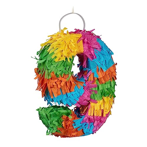 Relaxdays Pinata Zahl 9, befüllbare Mini Piñata, Geburtstag, Partypinata Kinder, zum Aufhängen, HBT 20 x 15 x 4 cm, bunt Relaxdays Pinata Zahl 9, befüllbare Mini Piñata, Geburtstag, Partypinata Kinder, zum Aufhängen, HBT 20 x 15 x 4 cm, bunt von Relaxdays