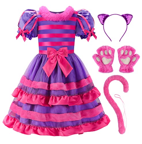 ReliBeauty Cat Costume Katze Kostüm Kinder mit Schwanz,100 von ReliBeauty