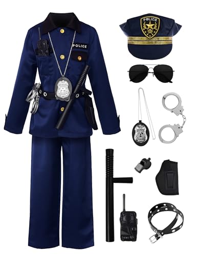 ReliBeauty Polizei Kostüm Kinder Junge mit allen auf dem Bild gezeigten Accessoires,140 ReliBeauty Polizei Kostüm Kinder Junge mit allen auf dem Bild gezeigten Accessoires,140 von ReliBeauty