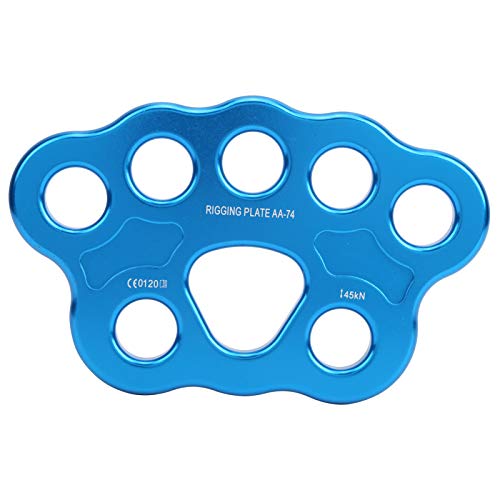 45KN 8 - Hole Rigging Plate | Forged Aluminum - Lightweight Alloy Rock Climbing Connector | Multi Anchor Split Divide for Outdoor Activities/Rescue Gear/Rigging Systems 45KN 8 - Hole Rigging Plate | Forged Aluminum - Lightweight Alloy Rock Climbing Connector | Multi Anchor Split Divide for Outdoor Activities/Rescue Gear/Rigging Systems von Reliant Jazzy