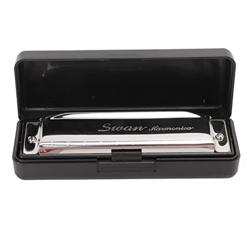 G Key Harmonica 10 Hole 20 Tone | Tarnish & Oxidation Protected | Starter Harmonica for Young Players / Adults | Compact Mouth Organ with Clear Sound G Key Harmonica 10 Hole 20 Tone | Tarnish & Oxidation Protected | Starter Harmonica for Young Players / Adults | Compact Mouth Organ with Clear Sound von Reliant Jazzy