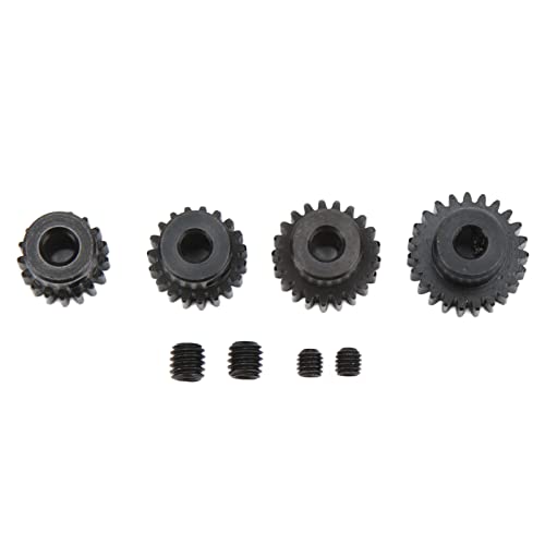 RC -Motorgetriebe 17T 19T 21T 23T | Hochfestige Stahlritzel für 1/10 -Skala -Autos | Universeller Ersatz für führende Marken/Axial/ZD Racing | 4 - Pack mit Schrauben von Reliant Jazzy