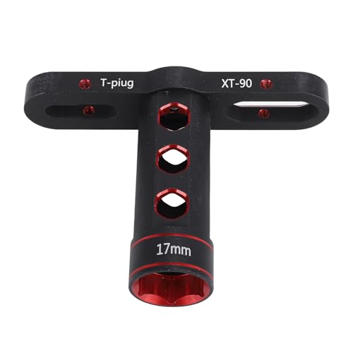 Reliant Jazzy 1/10 RC Car 17mm Hex Wrench | Aluminum Alloy Wheel Nut Socket for RC Vehicles/Trucks | T - Shaped Design with XT90 Plug | CNC Machined for Accurate Fit von Reliant Jazzy