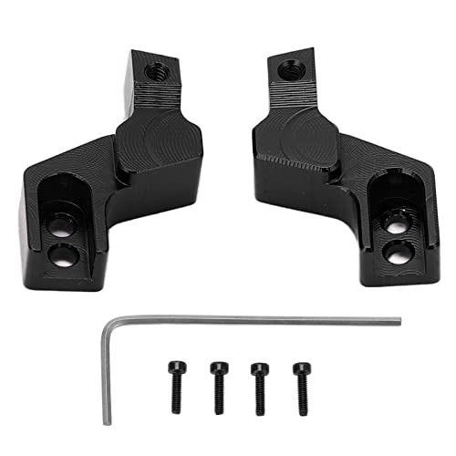 Reliant Jazzy 2pcs Aluminum Alloy Bumper Mounts for AXIAL SCX24 | Lightweight Front Fixing Seats with Screws & Wrench | 1/24 RC Car Accessories/Upgrade Parts (Black) von Reliant Jazzy