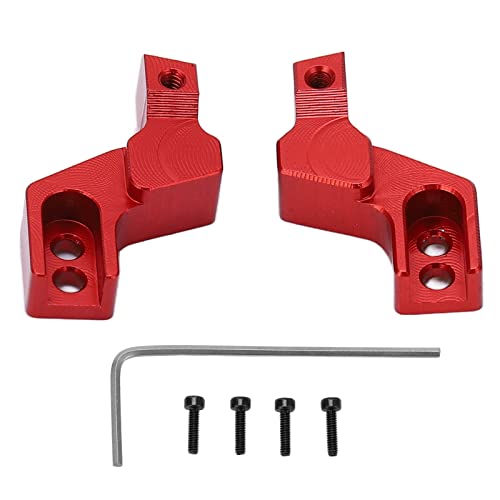Reliant Jazzy 2pcs Aluminum Alloy Bumper Mounts for AXIAL SCX24 | Lightweight Front Fixing Seats with Screws & Wrench | 1/24 RC Car Accessories/Upgrade Parts (Red) von Reliant Jazzy