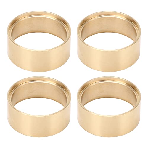 Reliant Jazzy 4PCS RC Messing Beadlock Rings | 1/18 & 1/24 Skala Gegengewicht für SCX24 JLU C10 | 1,0 -Zoll -Randfunktion | Verbessert das Klettern und die Stabilität | Feste von Reliant Jazzy