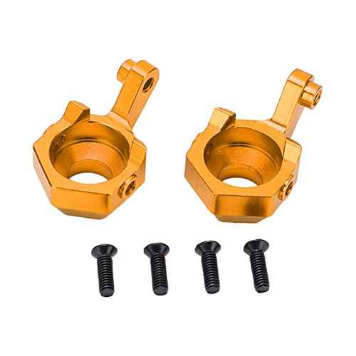 Reliant Jazzy Aluminiumlegierung vordere Lenkbecher für 1/16 SG - 1603 / SG - 1604 RC -Auto | Genauige Passform & lang - dauerhaftes Upgrade | Austausch für Plastiklenkern/RC -Autoteile/Aus (Yellow) von Reliant Jazzy