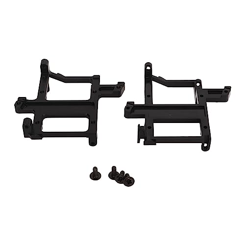Reliant Jazzy Aluminum Alloy RC Servo Bracket | High Strength Replacement for Off - Road Vehicles | No - Bend Design for Extreme Conditions | Easy Install Car Gear Box Mount (Black) von Reliant Jazzy