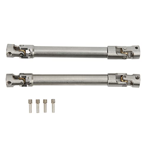 Reliant Jazzy RC -Antriebswelle aus Edelstahl 117 mm | Verbesserte Crawlerwelle für T - Modell 1/10 / Axial Scx10 | Protective & Long - dauerhafte universelle Gelenke | M4 -Schraubenmontage von Reliant Jazzy