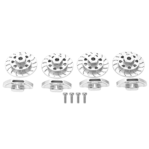 Reliant Jazzy RC Bremsscheibe Aluminiumlegierung | Hochfestige 1/10 -Skalierungs -Upgrade -Teile für axiale RBX10 / Fernbedienungsautos | Leichter und robuster Metallersatz (Silver) von Reliant Jazzy