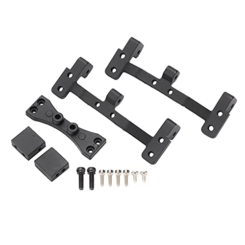 Reliant Jazzy RC Car Tie Rod Seat & Steering Bracket | Aluminum Alloy Upgrade for MN 1/12 99S / D91 / D90 | CNC Accurate Machined | Lightweight & Long - Lasting Performance Parts (Black) von Reliant Jazzy