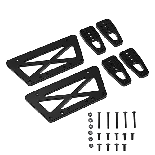 Reliant Jazzy RC Chassis Liftplattenkit für axiale SCX10 1/10 | Aluminiumlegierungsteile | 6 - Stück Set für das Klettern von Autos/Aus - Straßenfahrzeuge | Einfache Installation und Robustes (Black) von Reliant Jazzy